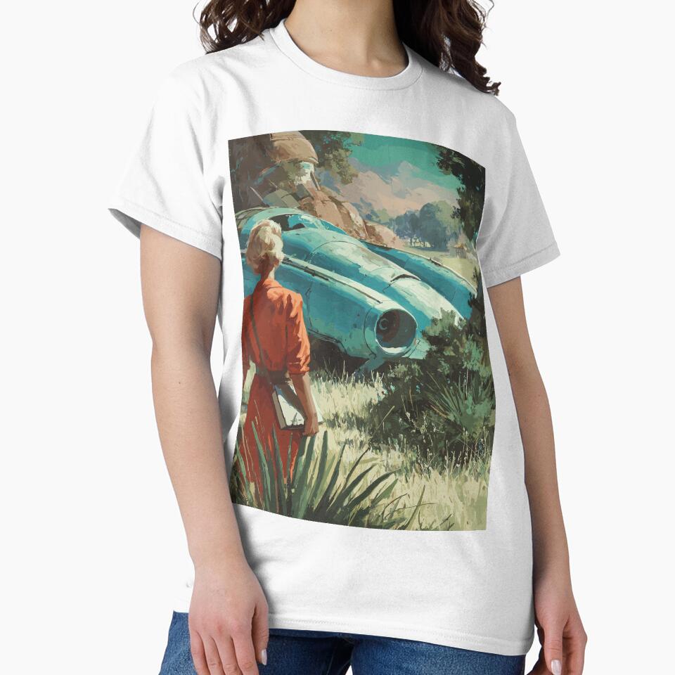 Discovery in the Desert - 50s Retrofuturism by bapupa