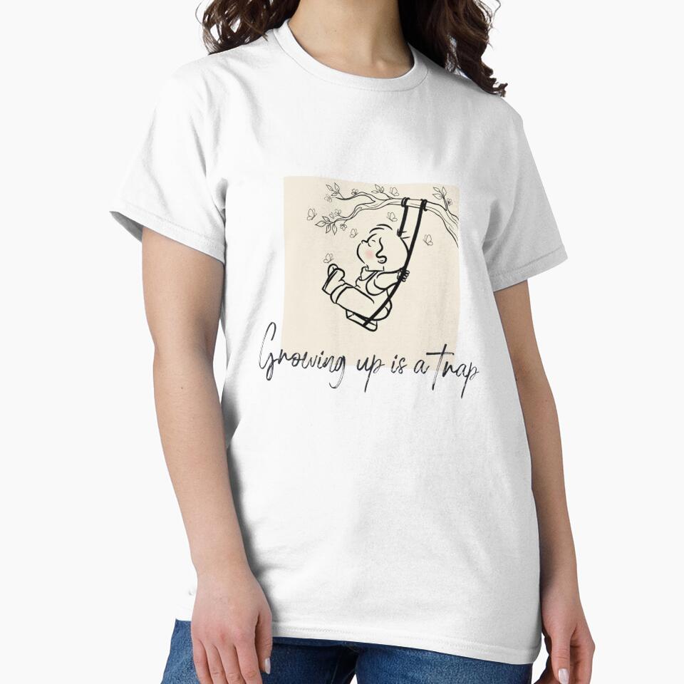Growing Up Is A Trap - Cute Vintage Aesthetic by IvanaIka