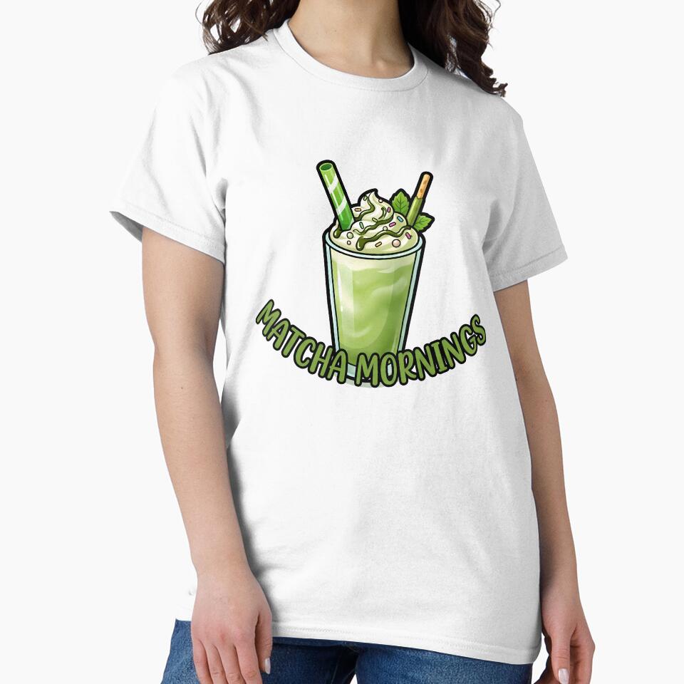 Matcha Mornings Cute Milkshake Green Aesthetic Coziness by BobaBunny76
