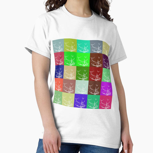 Abstract line art, geometric shapes,  polygon and circles lineart collection  (colored) #65 by Henri Le Vatius