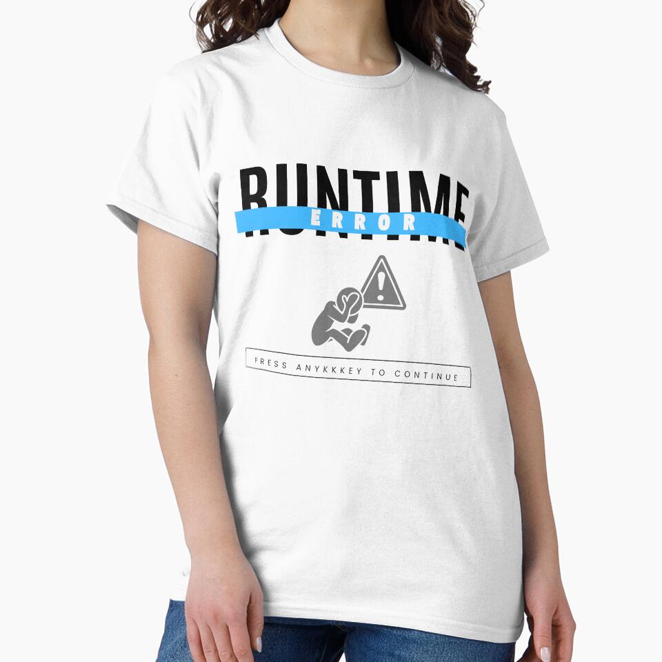 Runtime Funny Programmer Streetwear T-Shirt For Light Color by SimplyDraftShop