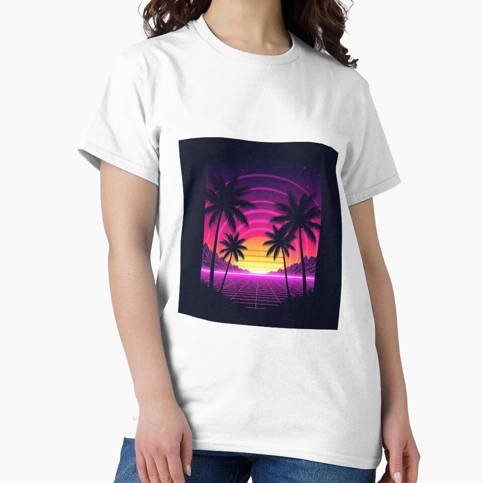 Retro Neon Sunset Vaporwave Vibes by Shomoon113