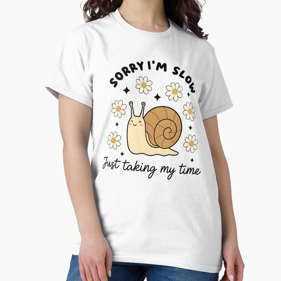 Just Taking My Time – Cute Snail Illustration by Senkov