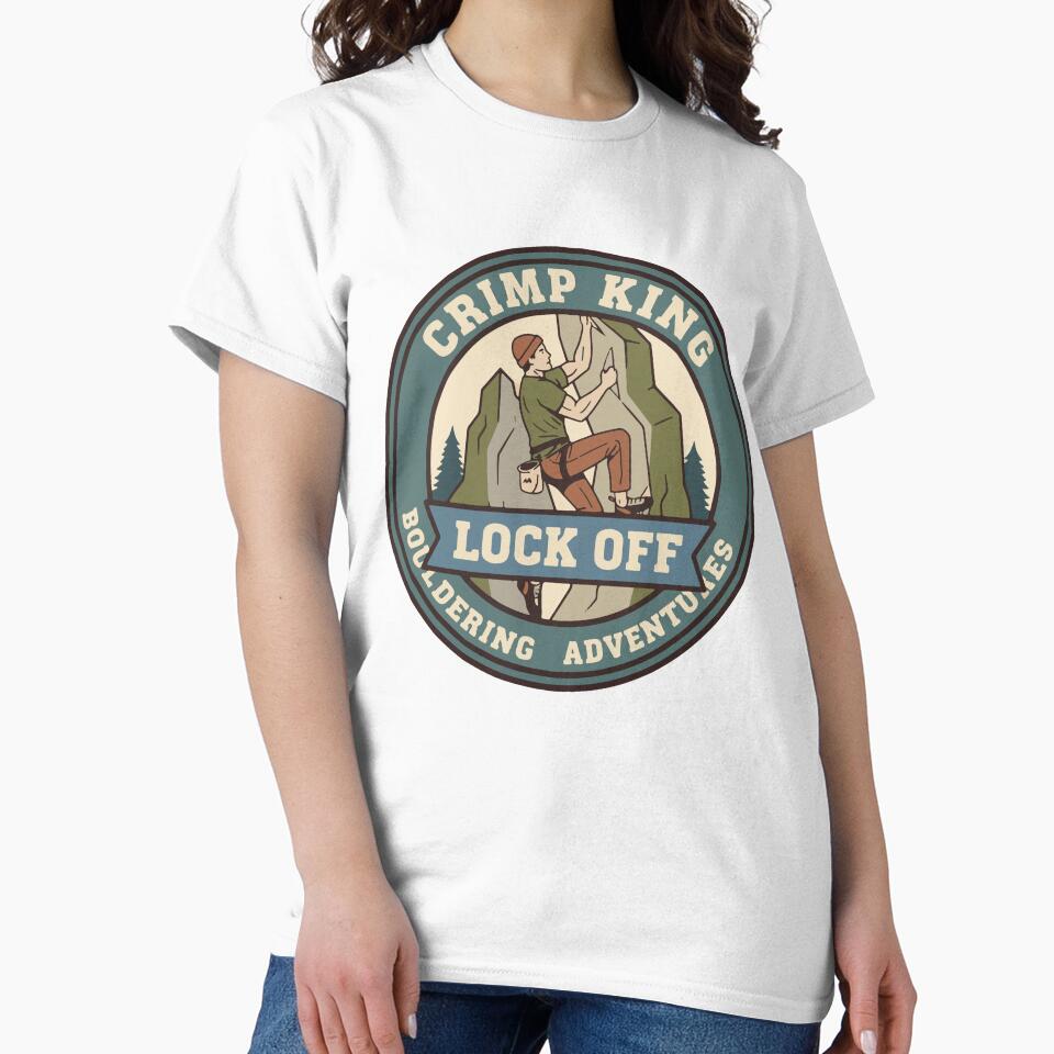 Crimp King Lock Off Bouldering Adventures Fun by LuminOrb