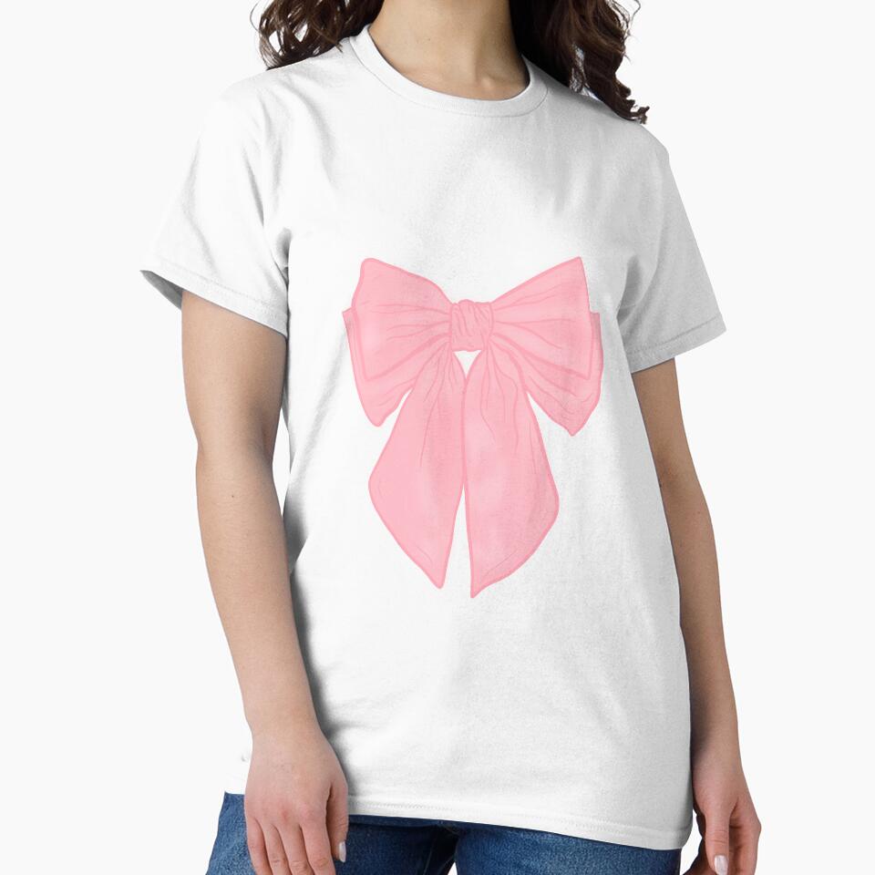 Coquette Pink Ribbon Bow by NdesignTrend