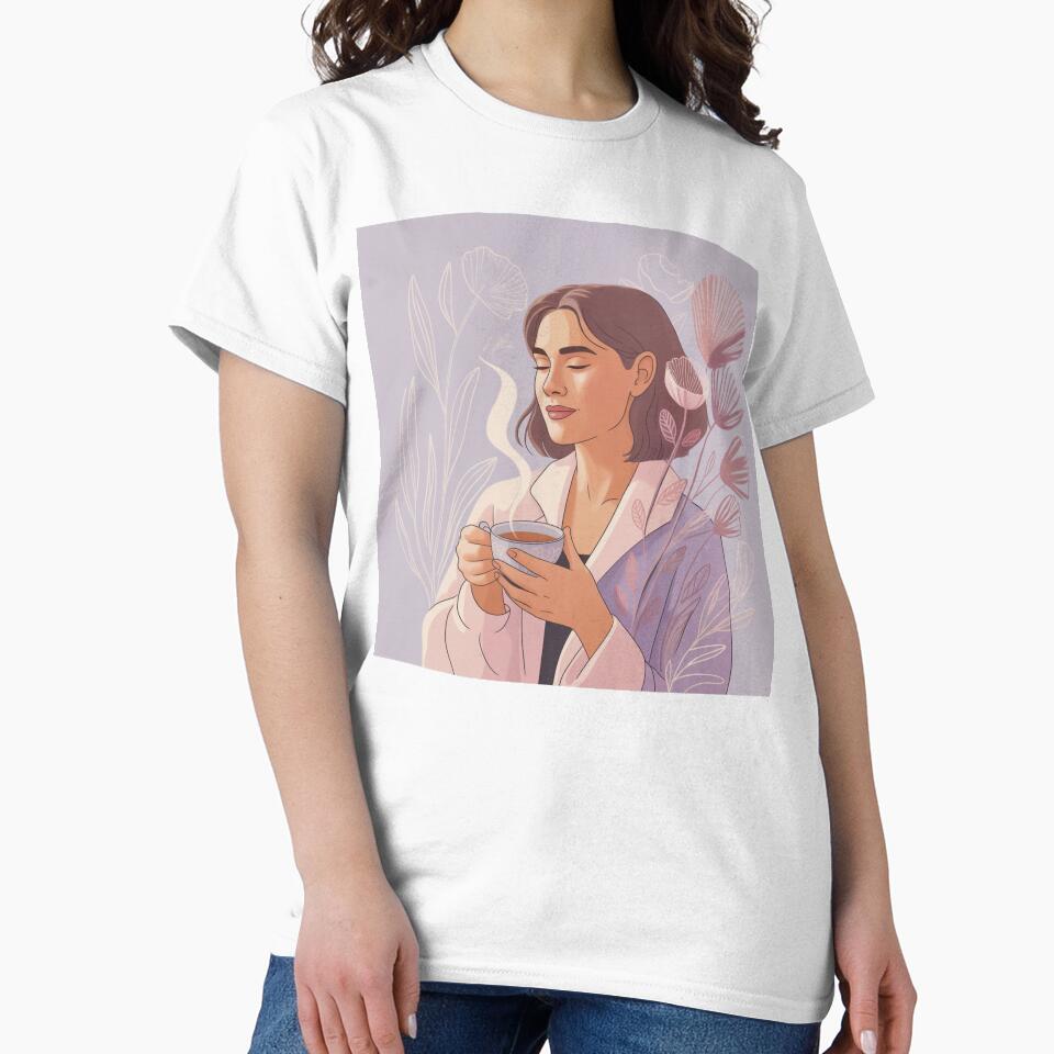 Mostly Zen Woman – Soft Feminine Illustration by MostlyZen
