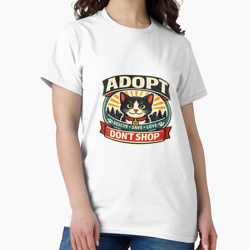 Adopt Don't Shop Cat – Vintage Animal Welfare Design by Hawx14