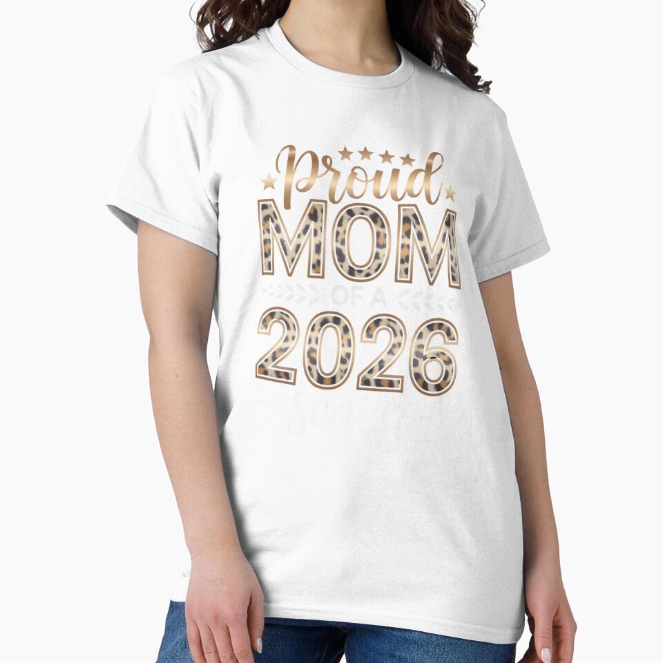 Proud Mom of a 2026 Senior Leopard Design by Gogetgiggles