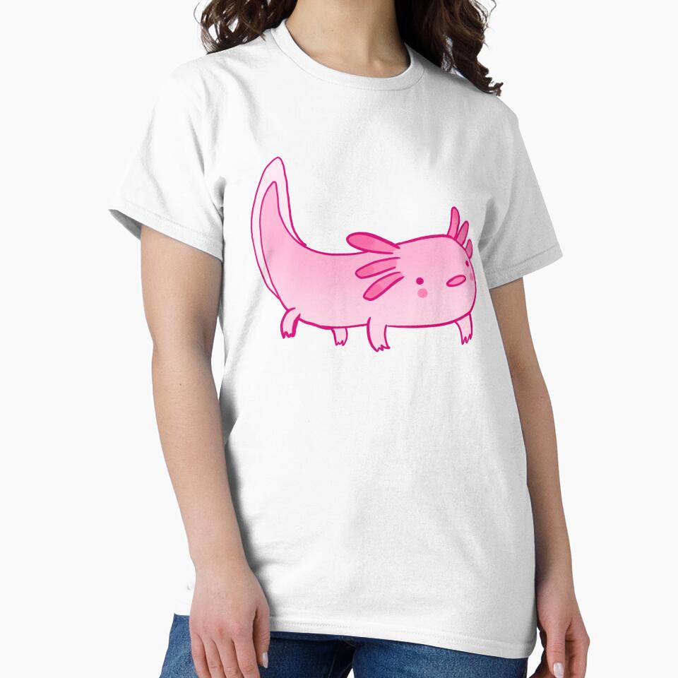 Funny cartoon axolotl by Mayarart