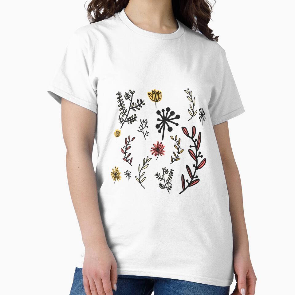 Flowers pattern nature minimalist handmade cool by Tropical Blood
