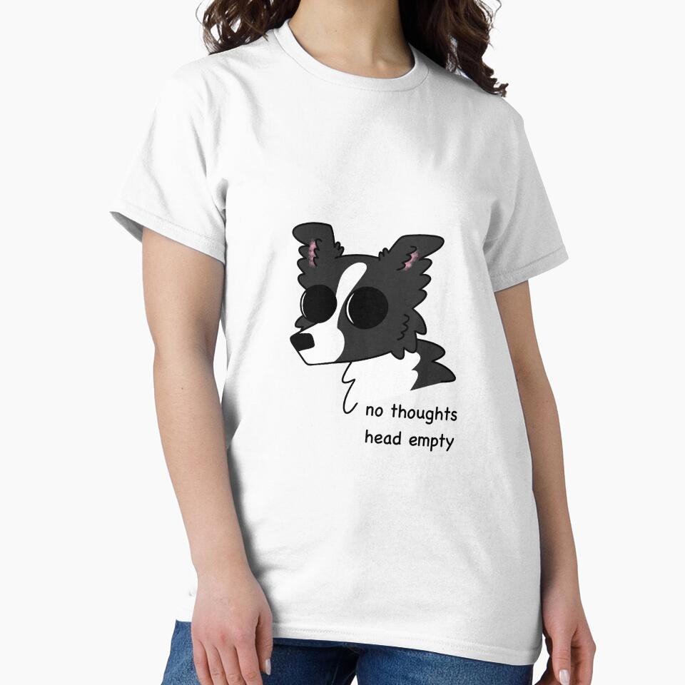 No Thoughts Head Empty Border Collie by T-Forty