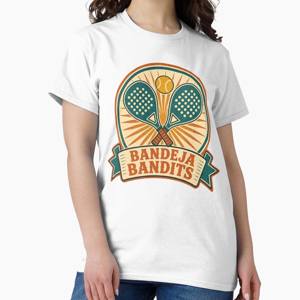 Bandeja Bandits Retro Padel Club Badge by BoosterShop