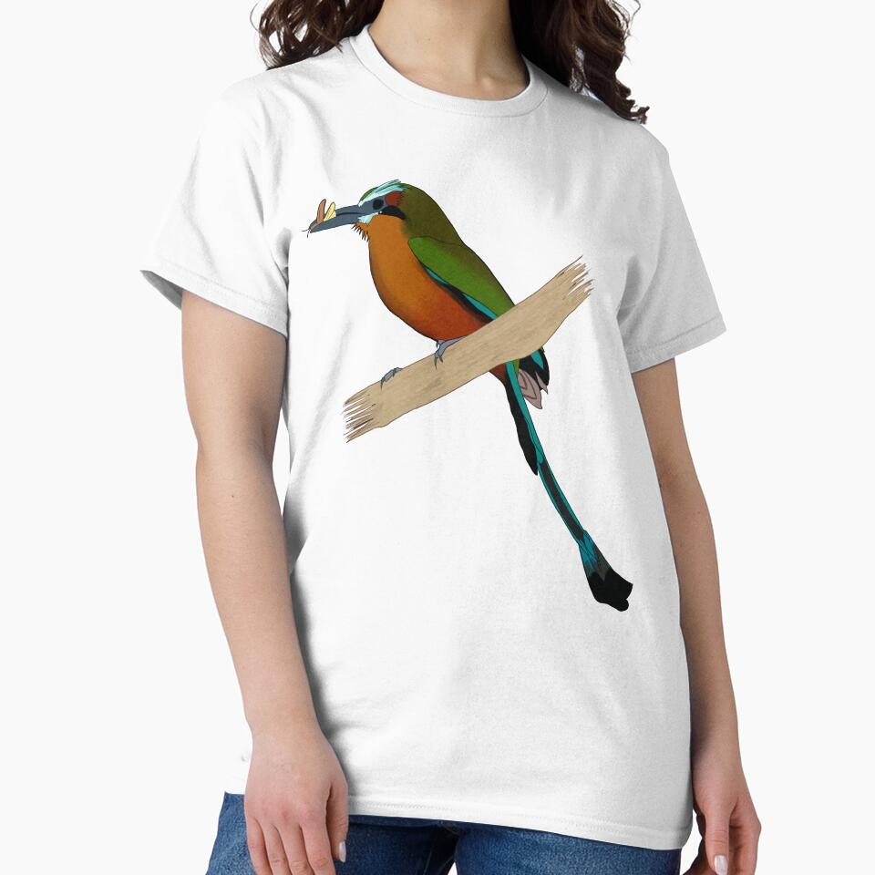 Turquoise Browed Motmot Bird Painting by Black Bronze Media