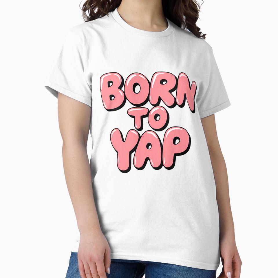 Born To Yap Funny Pink by rykerres