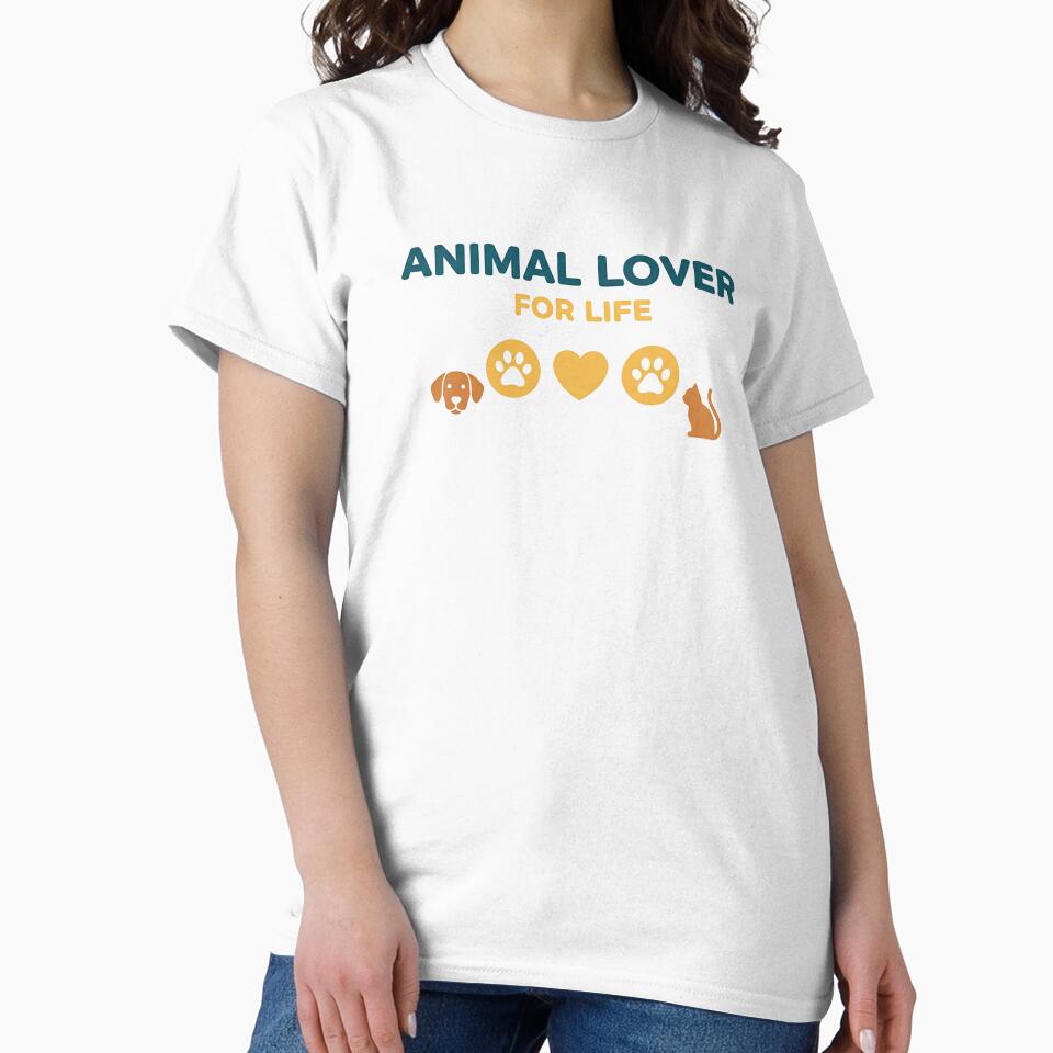 Animal Lover for Life Shirt – Veterinarian Technician Gift Tee by Muzgle