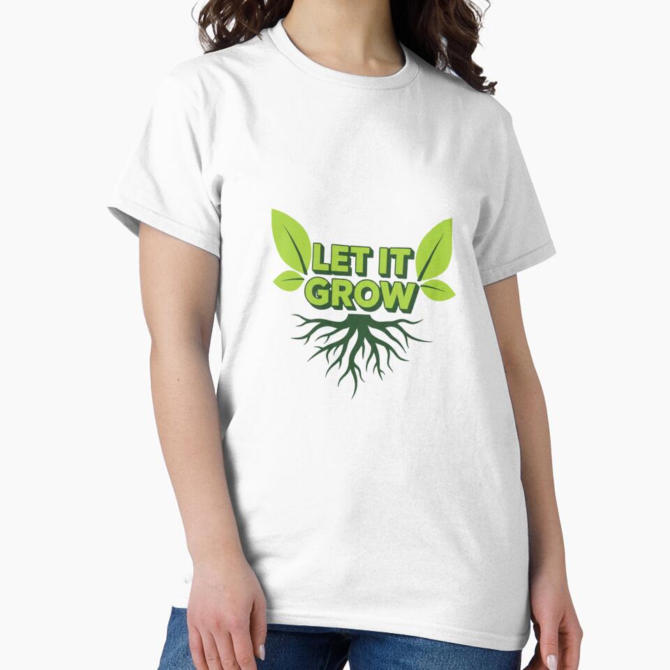 Let It Grow: Eco-Friendly Nature & Gardening Roots Graphic by InkWeaveShop