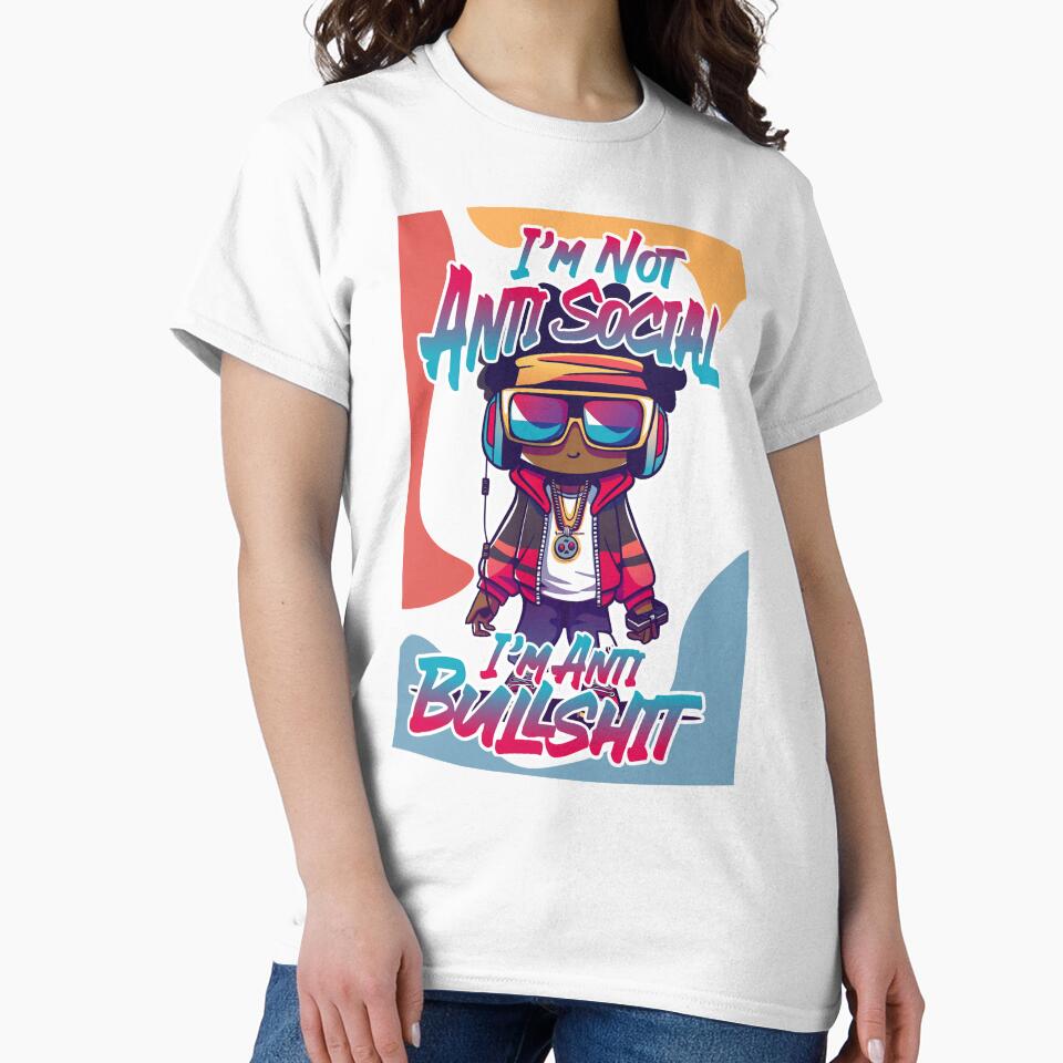 I'm Not Antisocial I'm Anti Bullshit by Szpaku desart