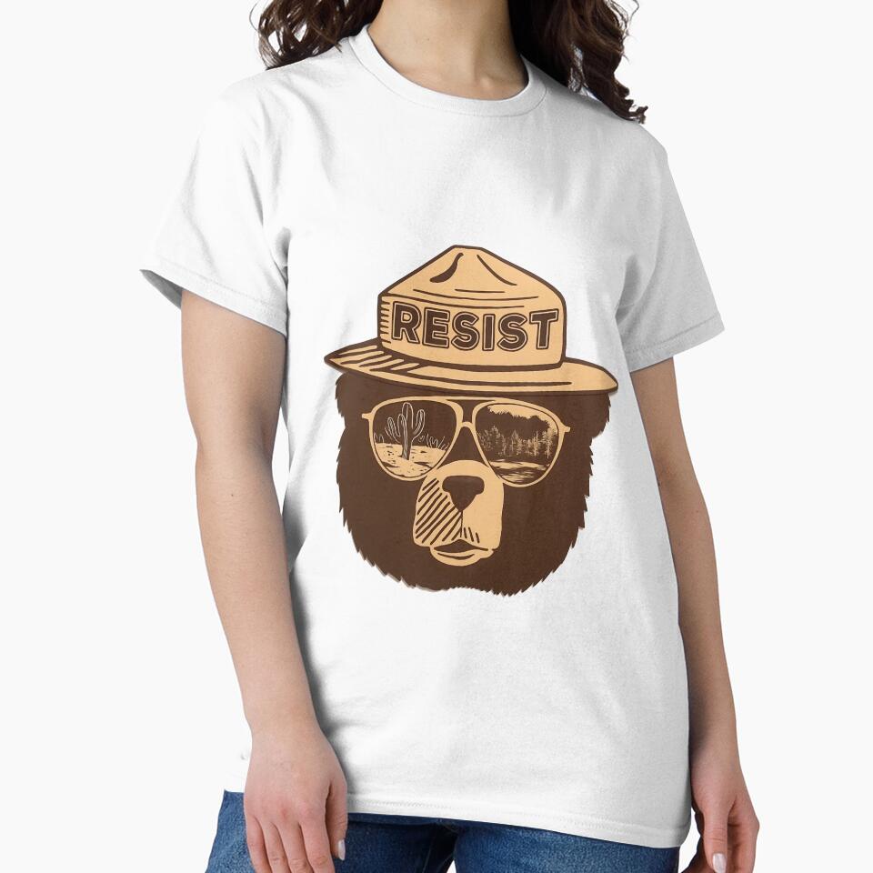 Protect our national parks - smokey the bear Resist, Reclaim, Restore Public Lands by SkeletonsDanger