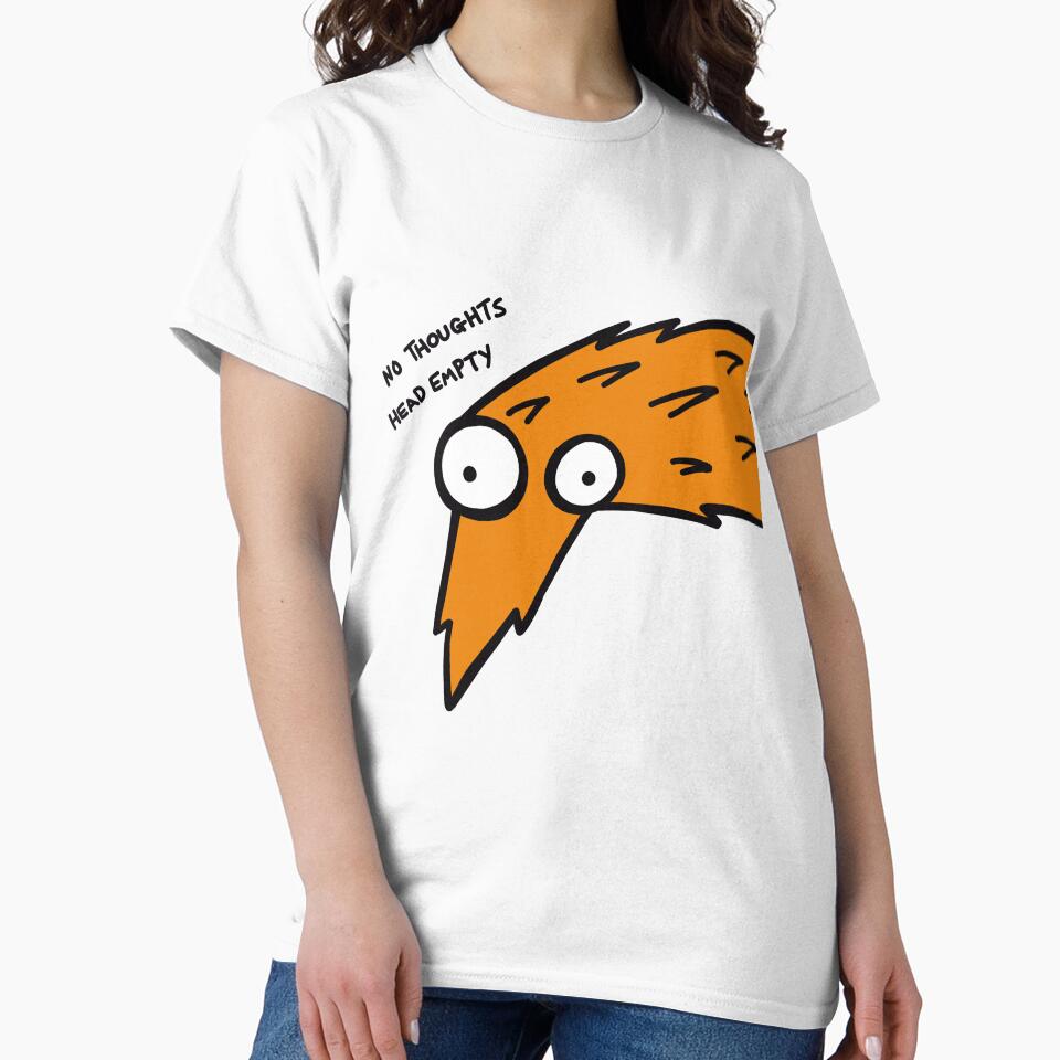 Worm on a String "No Thoughts, Head Empty" (Orange) by pichosaur