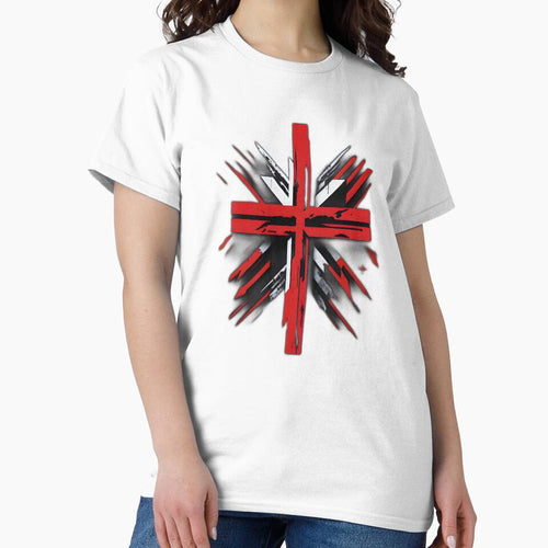 Abstract Minimalist Cool Symbol: Red Cross X by MoxieVibe