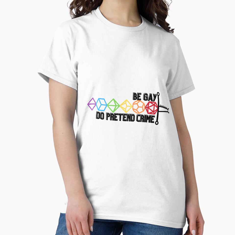 Be Gay Do Pretend Crime dnd sticker by cryptiddice