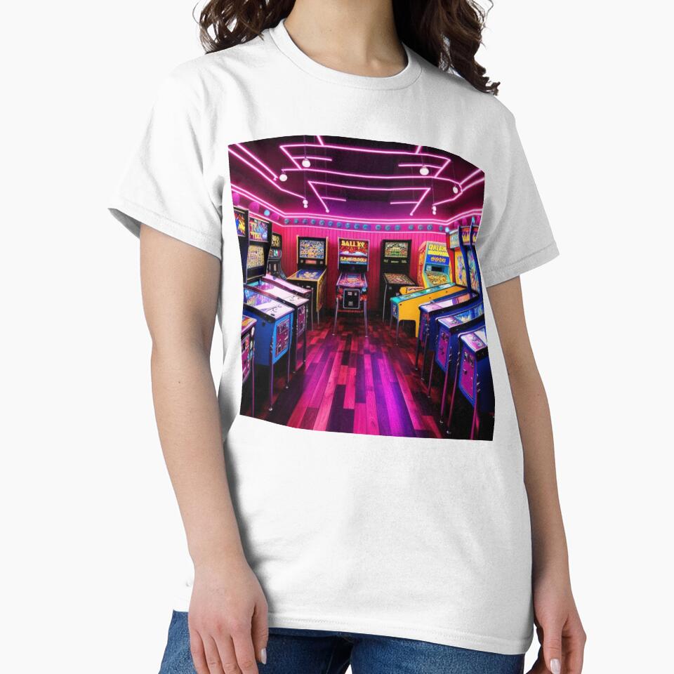 Neon Nostalgia: Retro Arcade Pinball Adventure by Chippychips1