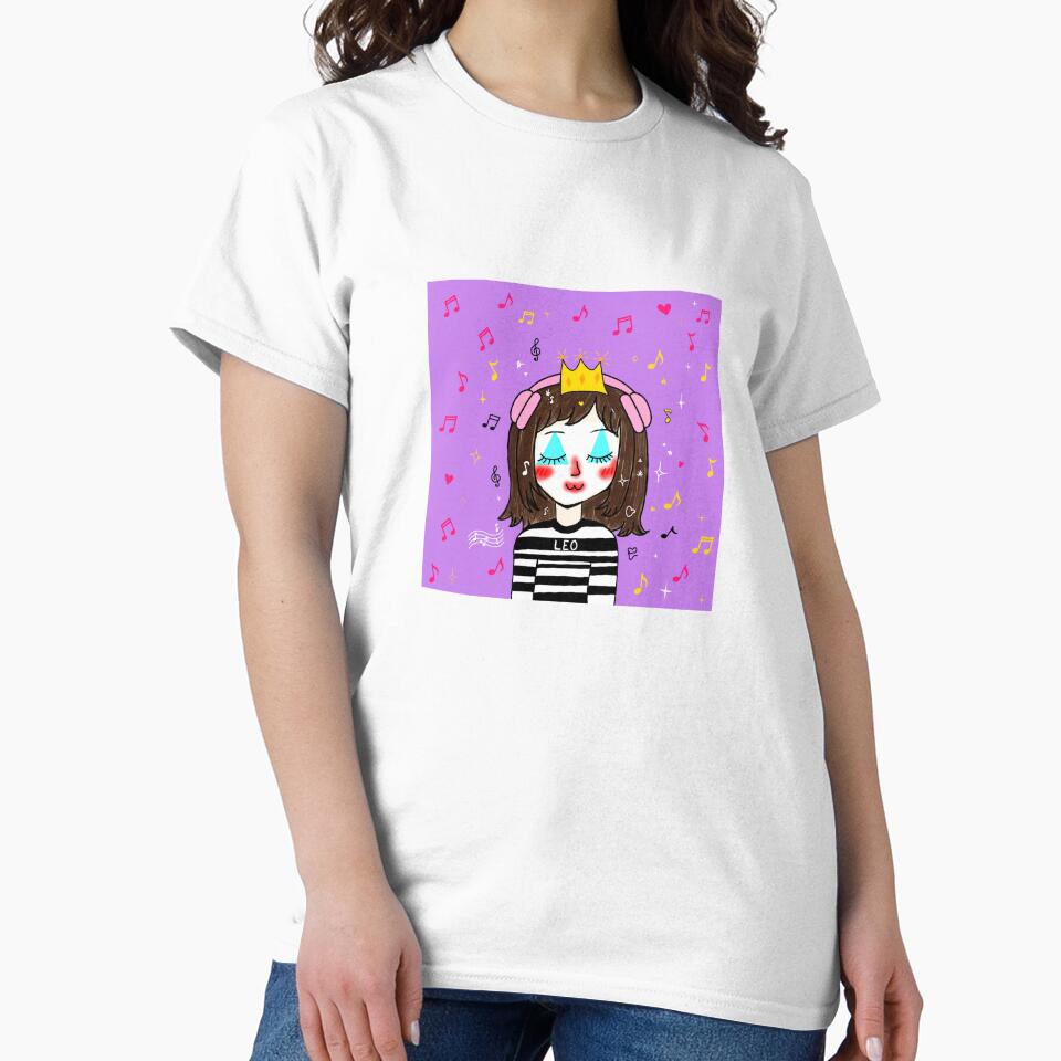 Mime Leo with pink headphones by BunnySoftArt