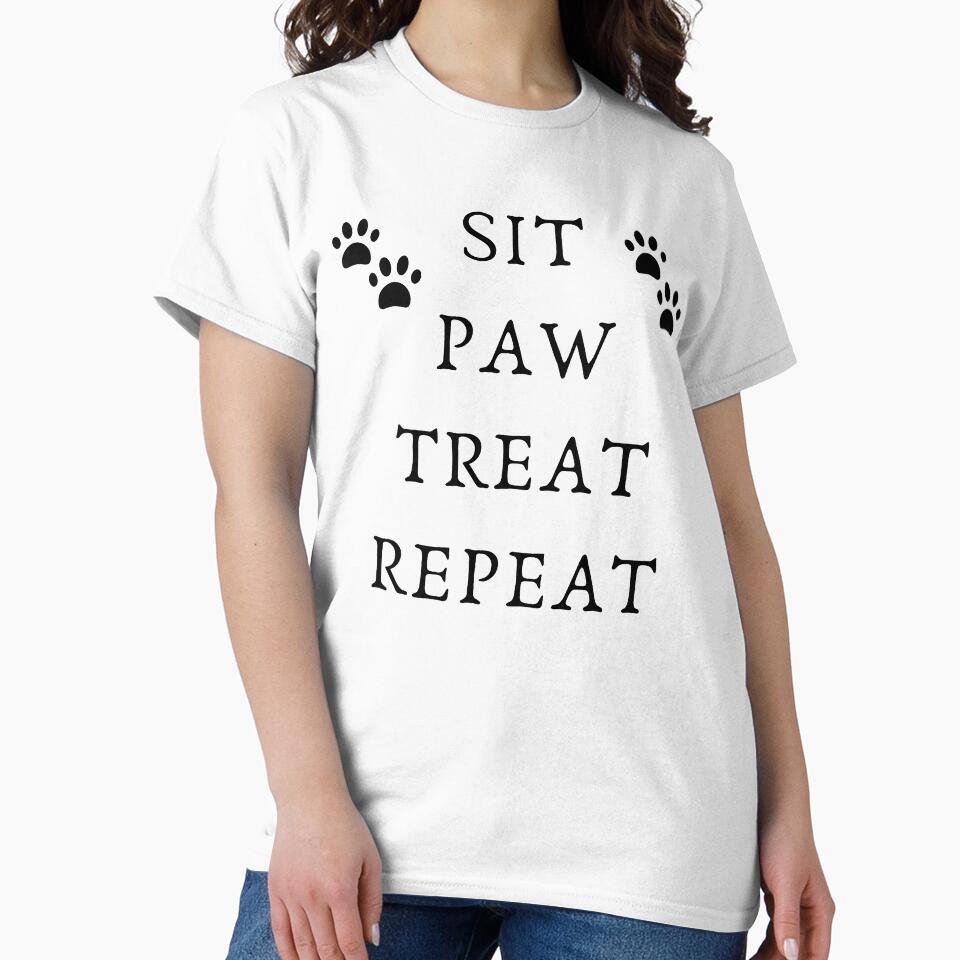 SIT PAW TREAT REPEAT / DOG LOVER by vishwajeetkhot