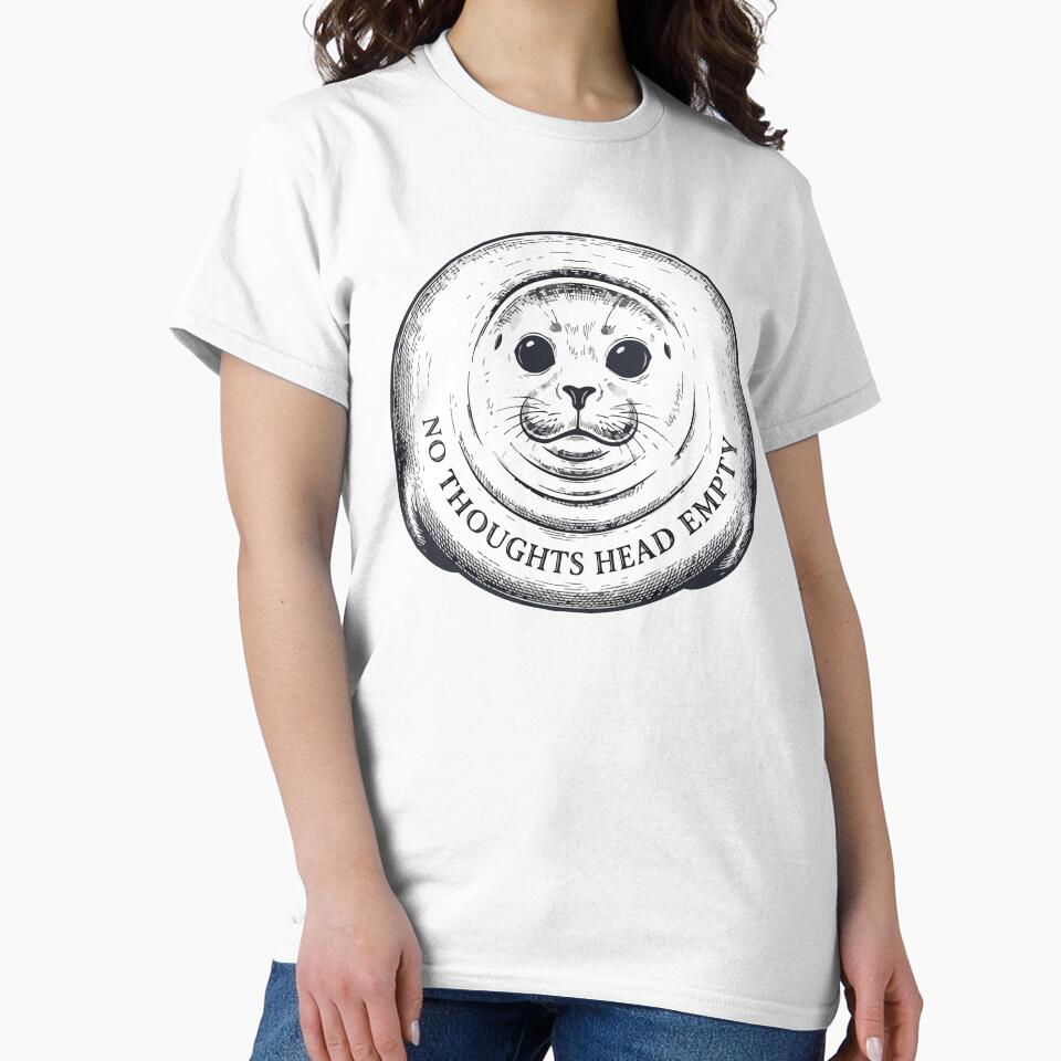 No Thoughts Head Empty Vintage Baikal Seal by Arc2020