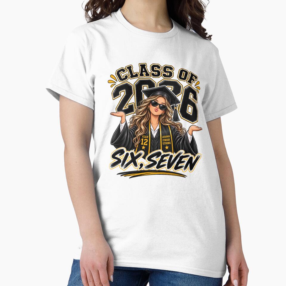 Class of 2026 Funny Graduation Shirt | Senior Girl 2026 T-Shirt | Graduate Gift by MotivatEd Learners
