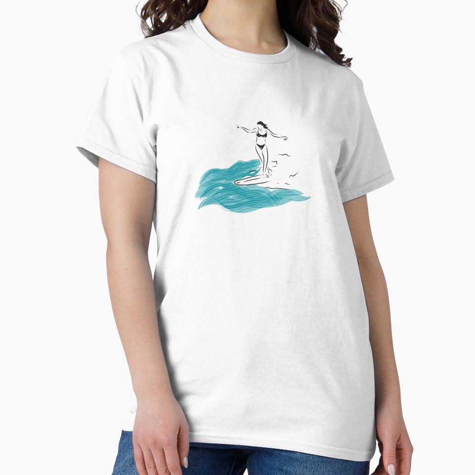 Surf woman minimalist long boarding by Tropical Blood