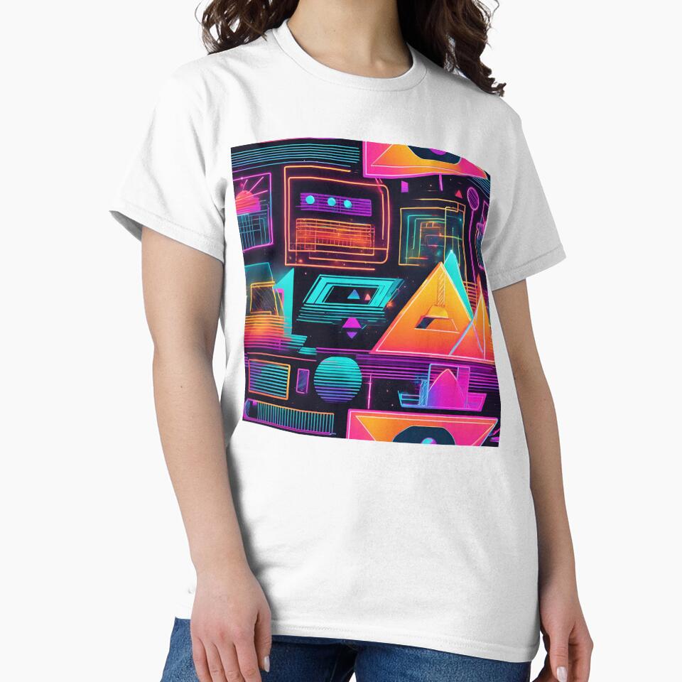 Neon Cyberpunk Gridscape by Eman Abou Ghazy