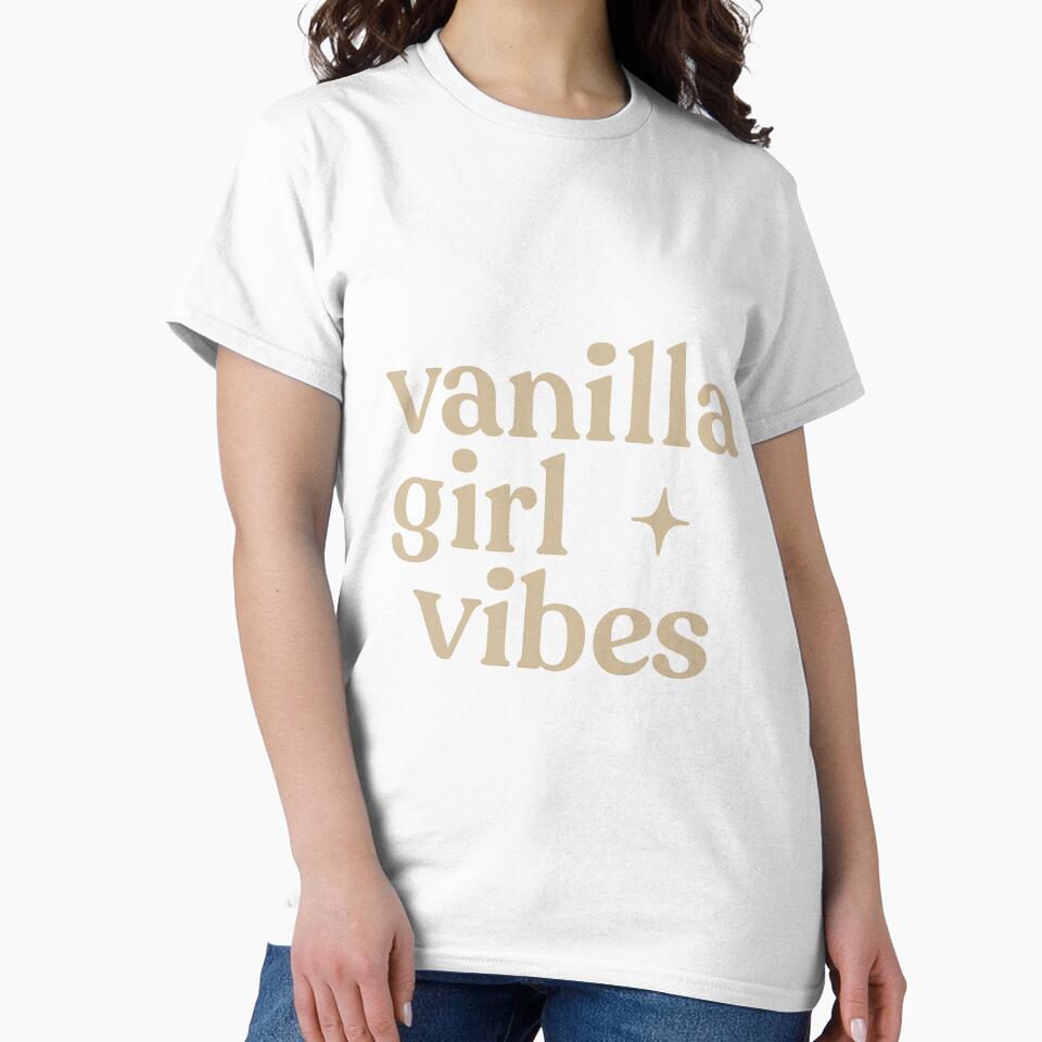 Vanilla Girl Vibes – Minimal Soft Aesthetic Tee by ALITOPRINCE