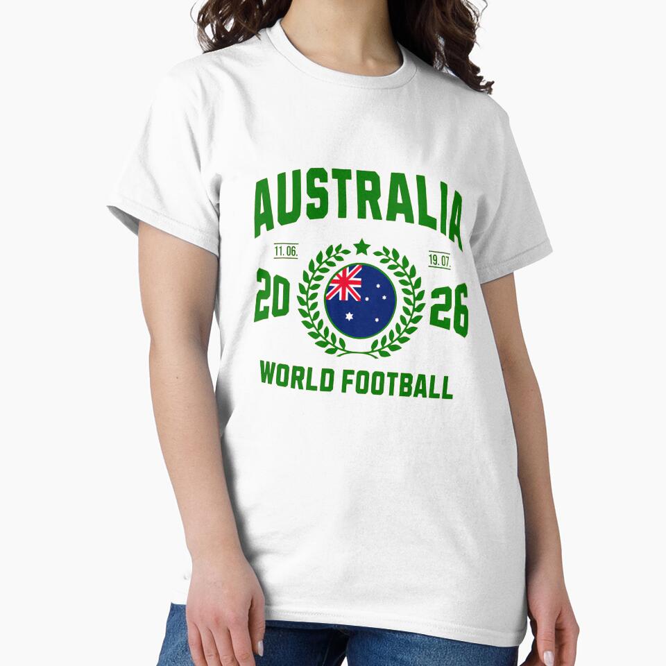 Australia Football Supporter 2026 Badge Design T-Shirt_84072626 by gidget-gadget