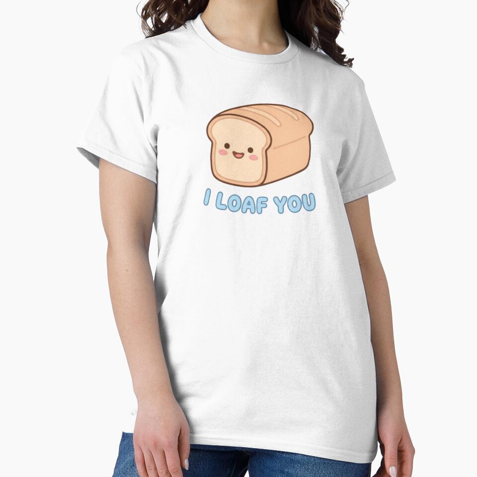 Funny Cute Animal Meme – “ I Loaf You ” Kawaii Aesthetic Sticker by Ace01st