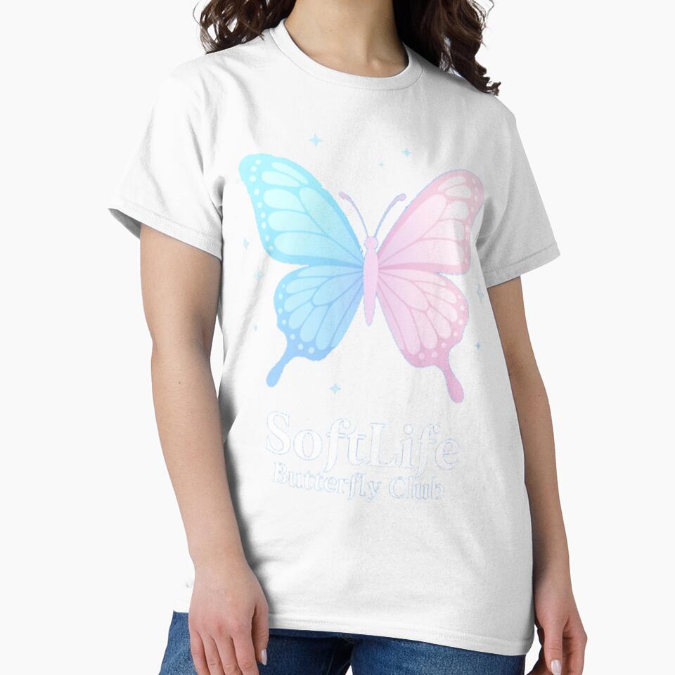 Soft Life Butterfly Club Aesthetic Spring Design by AnimalAirtistry