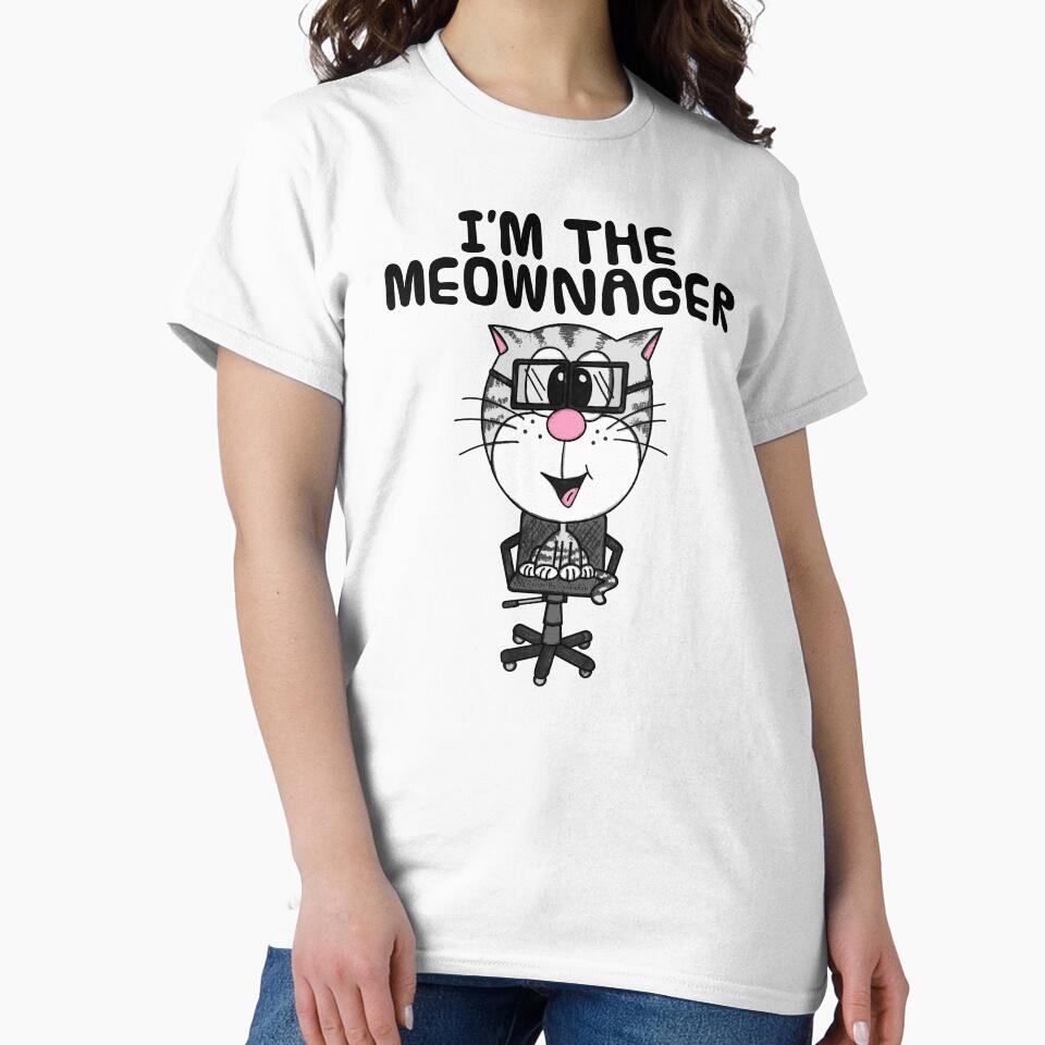 Cat Manager, I'm The Meownager, Office Coworker Funny by doodlerob