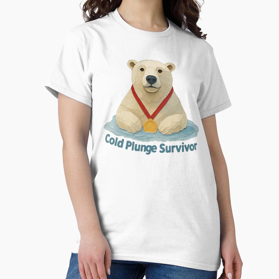 Cold Plunge Survivor – Polar Bear Gold Medalist Illustration by RDproject