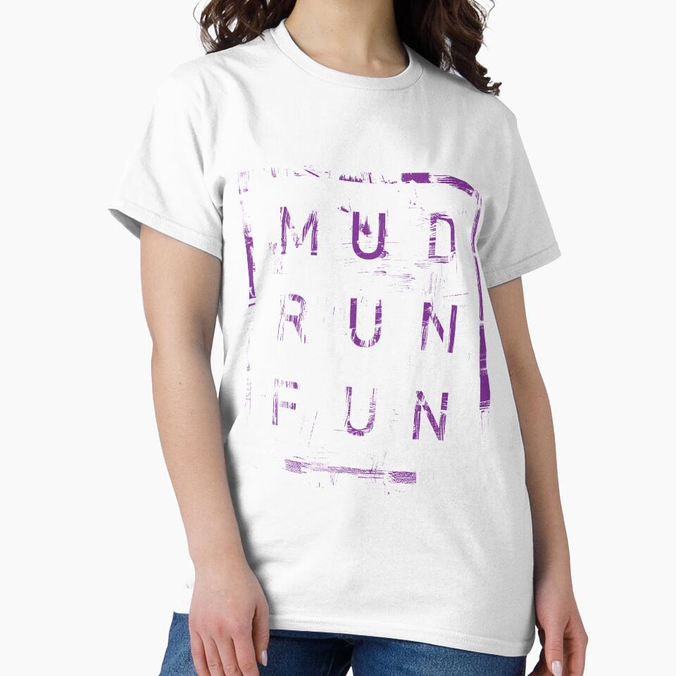 Mud Run Fun Tough Mudder PURPLE Trail Running and Marathon by BOBSMITHHHHH