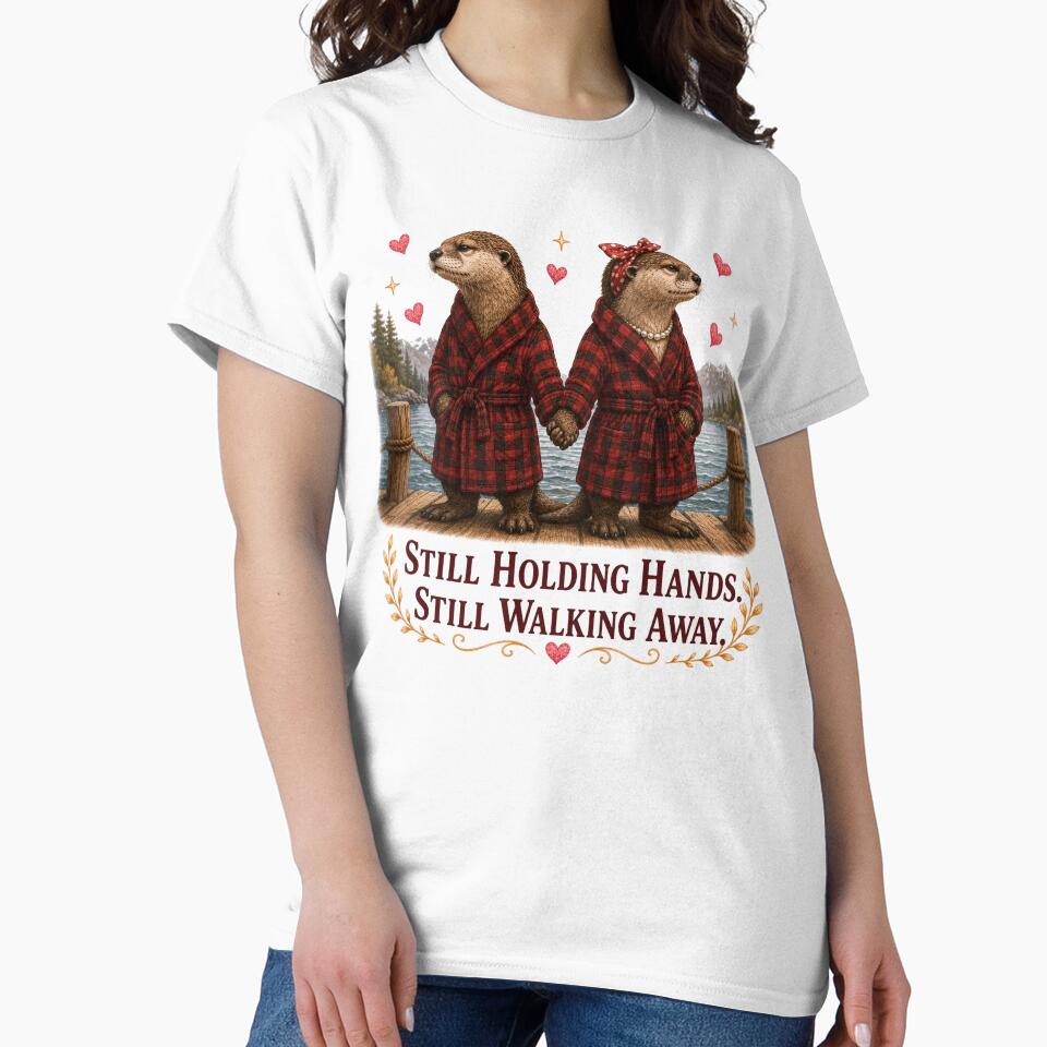 Funny Otter Couple Significant Otter Anniversary Marriage Gift by Gentlestate