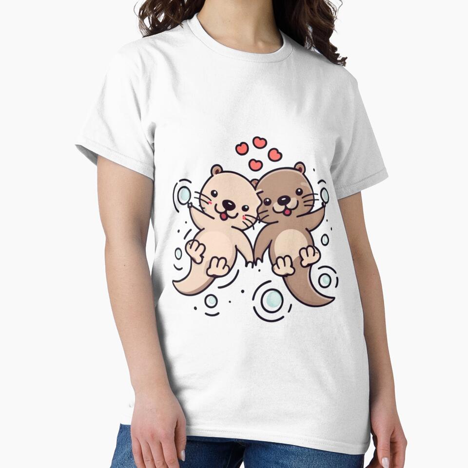 Significant Otters Otters Holding Hands by Clouth Clothing  ⭐⭐⭐⭐⭐