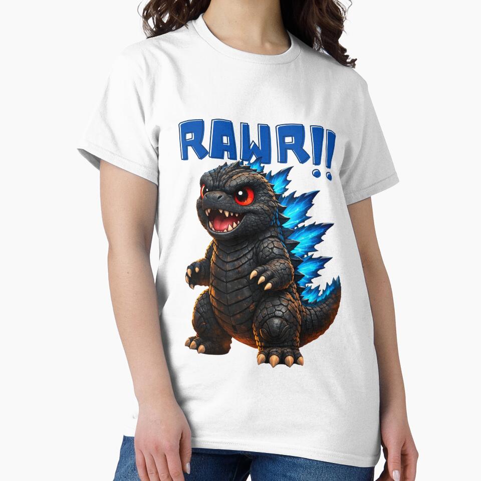 Fierce Chibi Godzilla by pongskiepongs