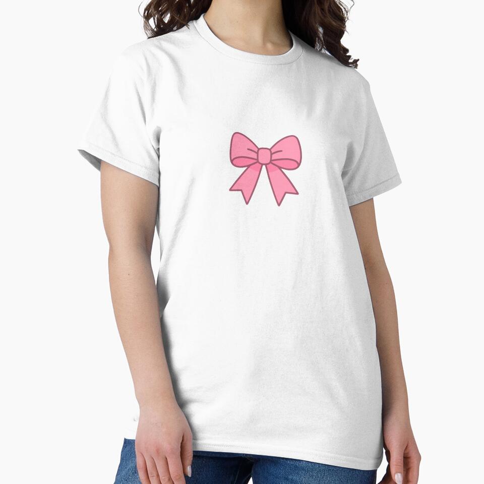 Coquette Pink Bow – Minimalist Girly Vector Design by jugglingelephant
