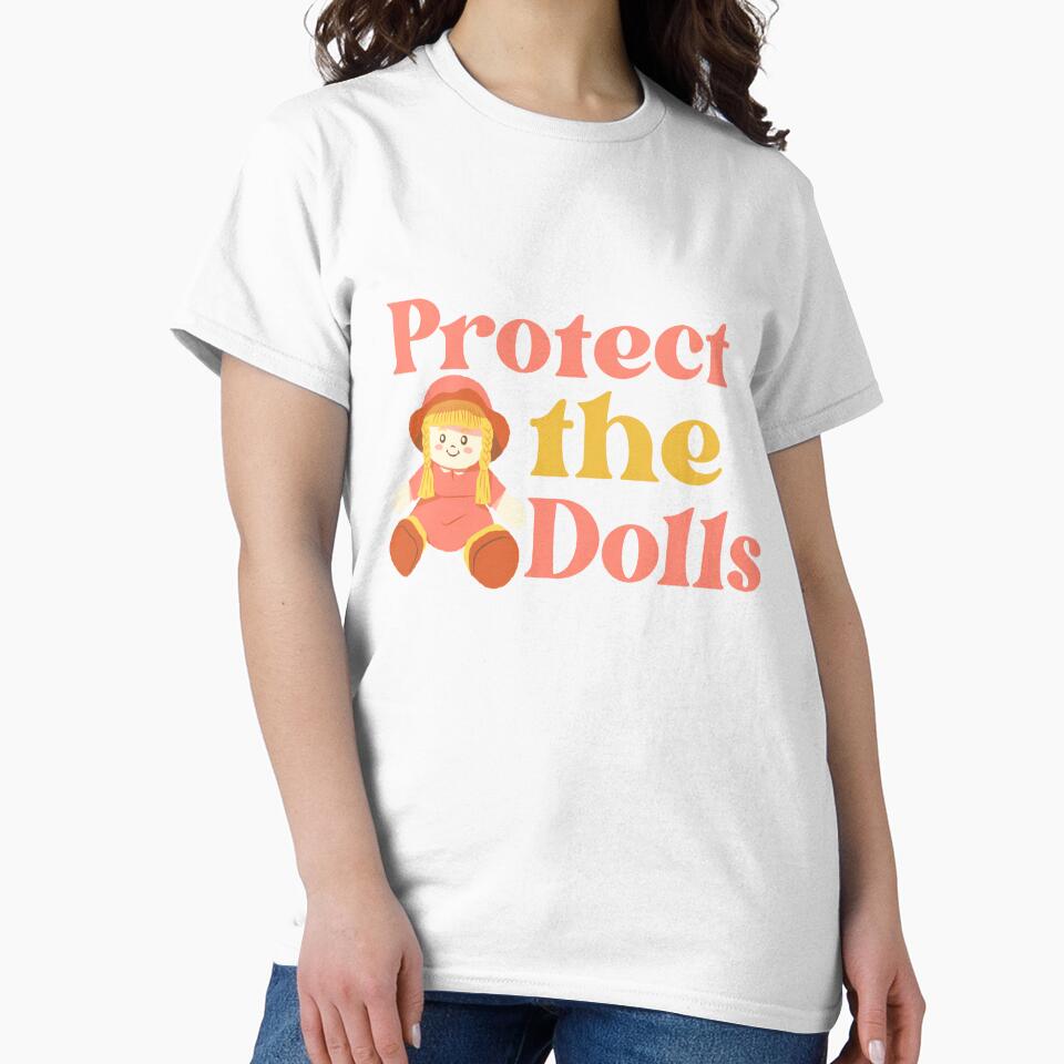 Protect The Dolls - Vintage Rag Doll Illustration by VedantXStudio