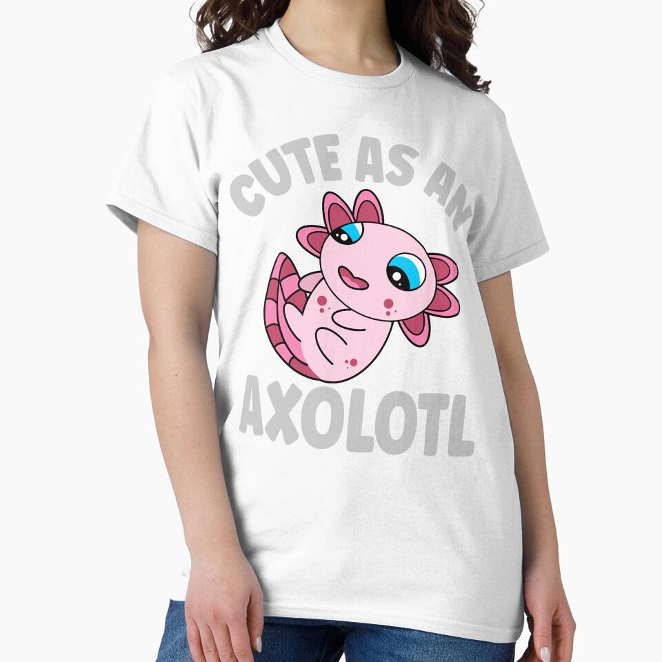 Cute As An Axolotl Adorable Kawaii Axolotl by eternallygifted