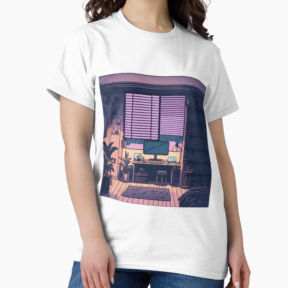 Chill Evening Lofi Anime Bedroom by PrintbyDay