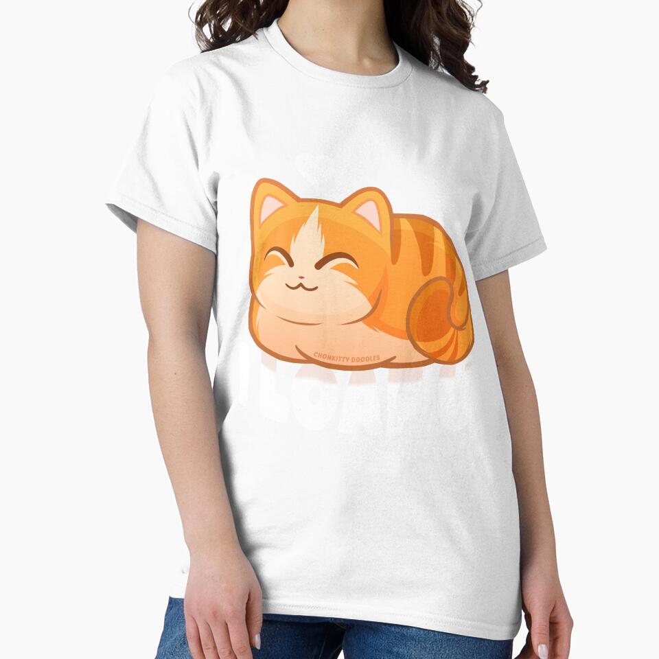 I Loaf U - Valentine's Cat - Chonky Orange Furry Kitty by Chonkitty