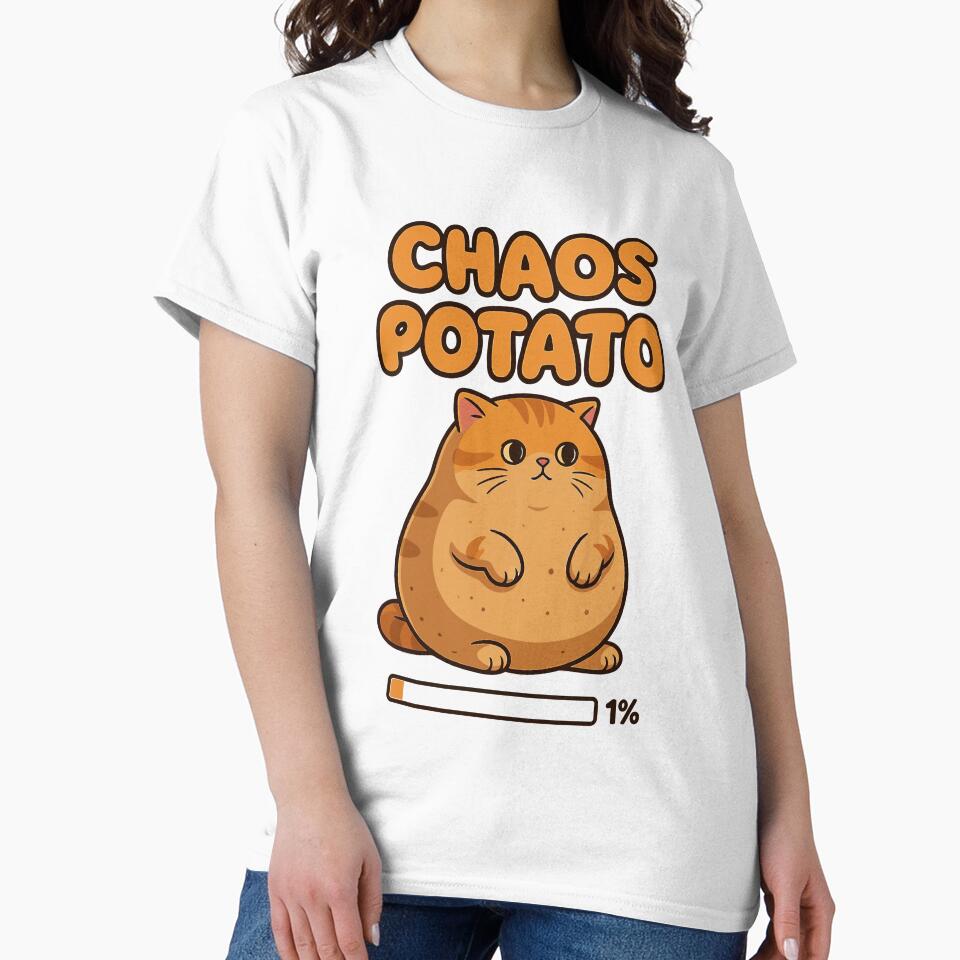 Chaos Potato - Funny Cat Loading by shirt0pedia