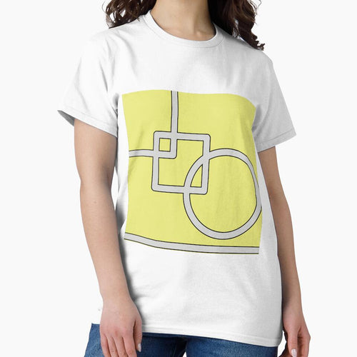 Abstract, Yellow with Shapes by ankromcreations