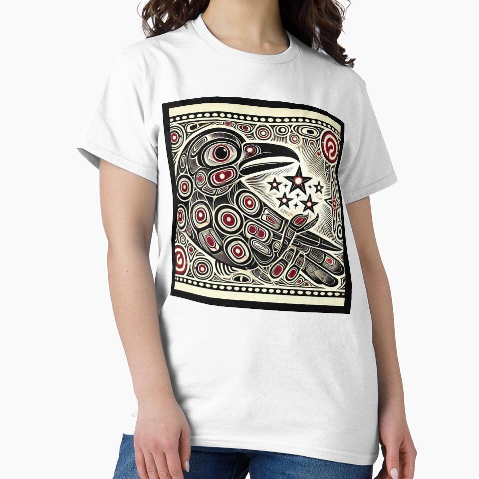 Raven Steals the Stars – Northwest Coast Native Art | Tribal Formline Design | Indigenous Mythology by Alaska Magick